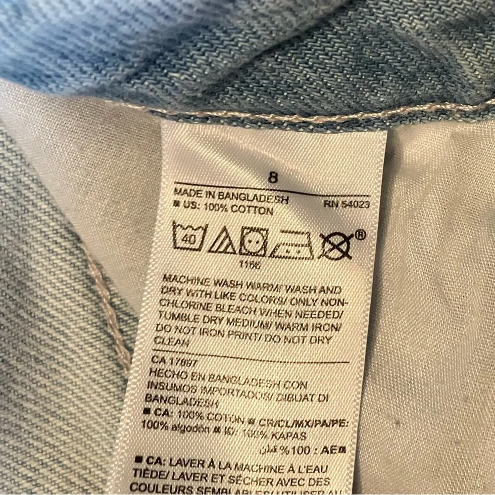 Light Blue Denim Women's Shorts - Picture 5 of 5